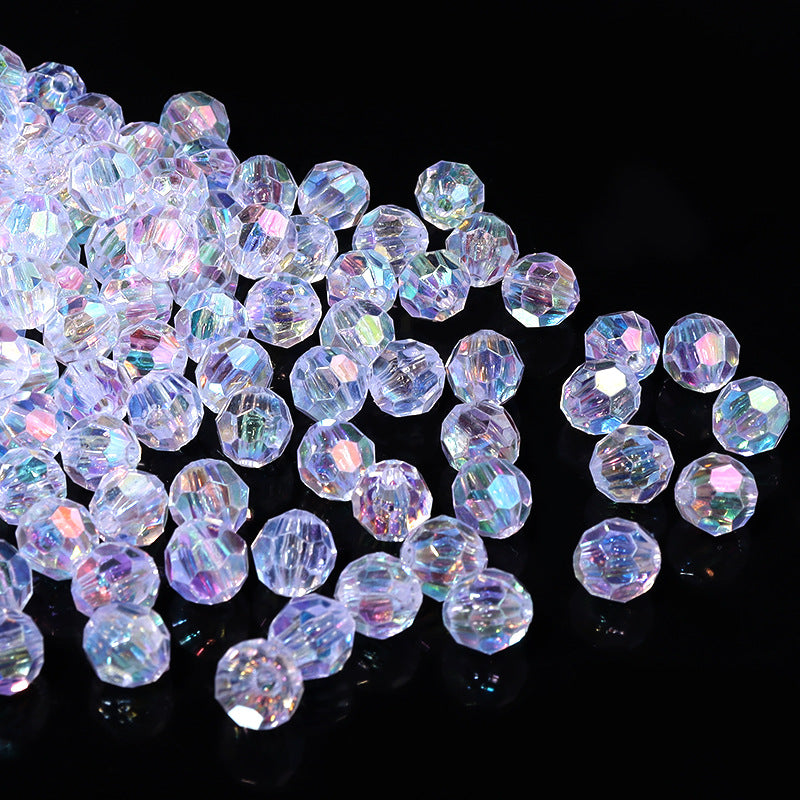 6-10mm32Cut Surface AB Color-coated irregular-shaped corner beads diy Loose beads, trendy bag materials, iridescent beads, plastic beads Secondary image