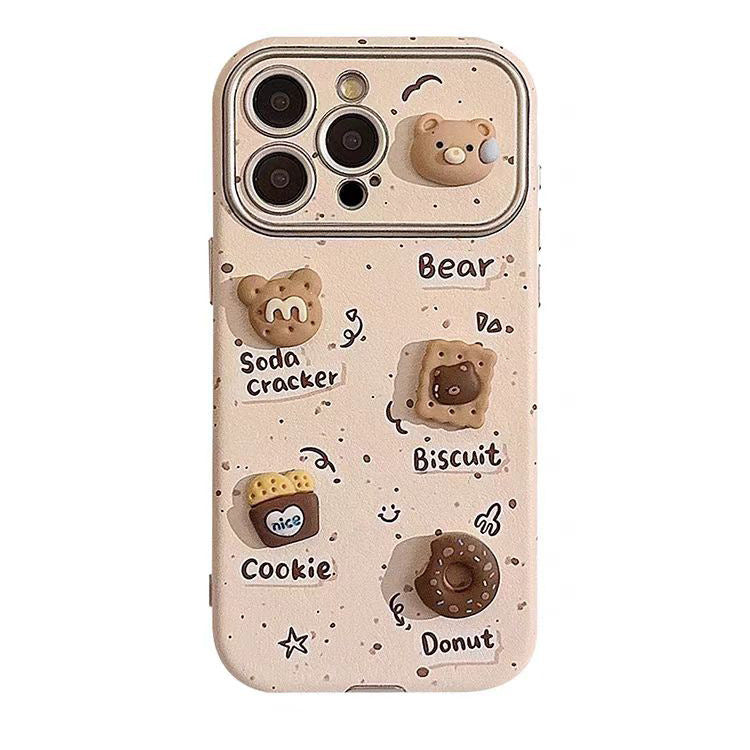 Biscuit Donut Coffee Bear Phone Case Resin Accessories DIY Materials Coffee Bean Fridge Magnet Cute Secondary image