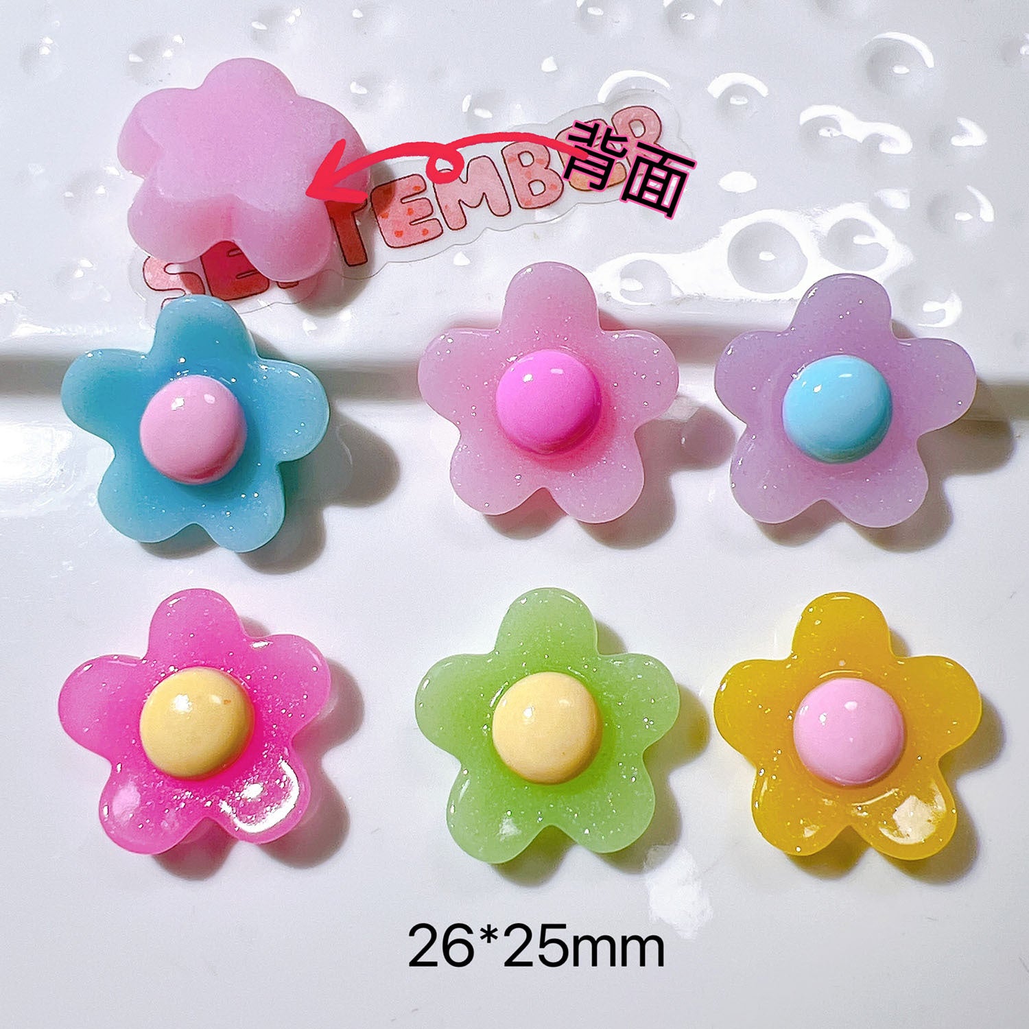 diy Accessories, handmade materials, shoe buckles, hat patches, cream glue, shoe embellishments, base materials, jelly flowers Secondary image