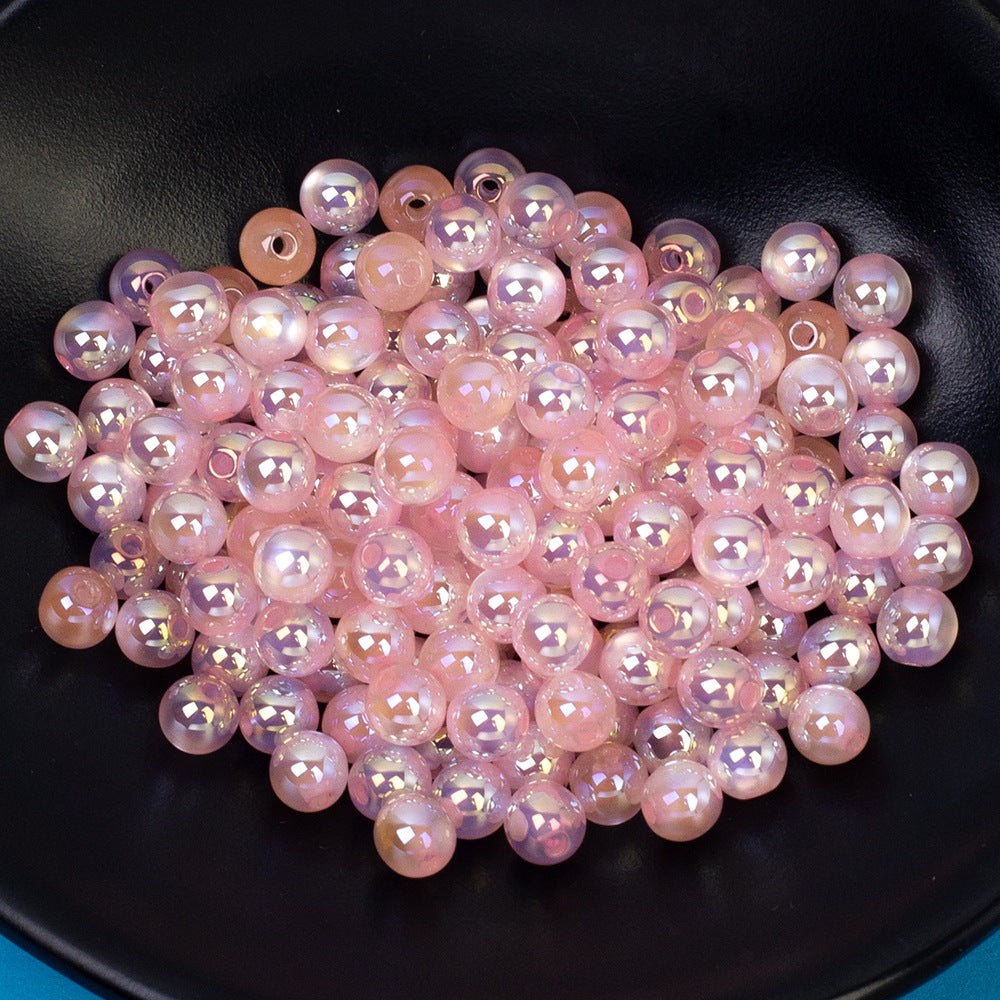 6mm Lengyue Maimai High-Gloss Electroplated Cat Eye Small Beads Loose Beads diy Phone chain accessories, spacer beads, and string beads Secondary image