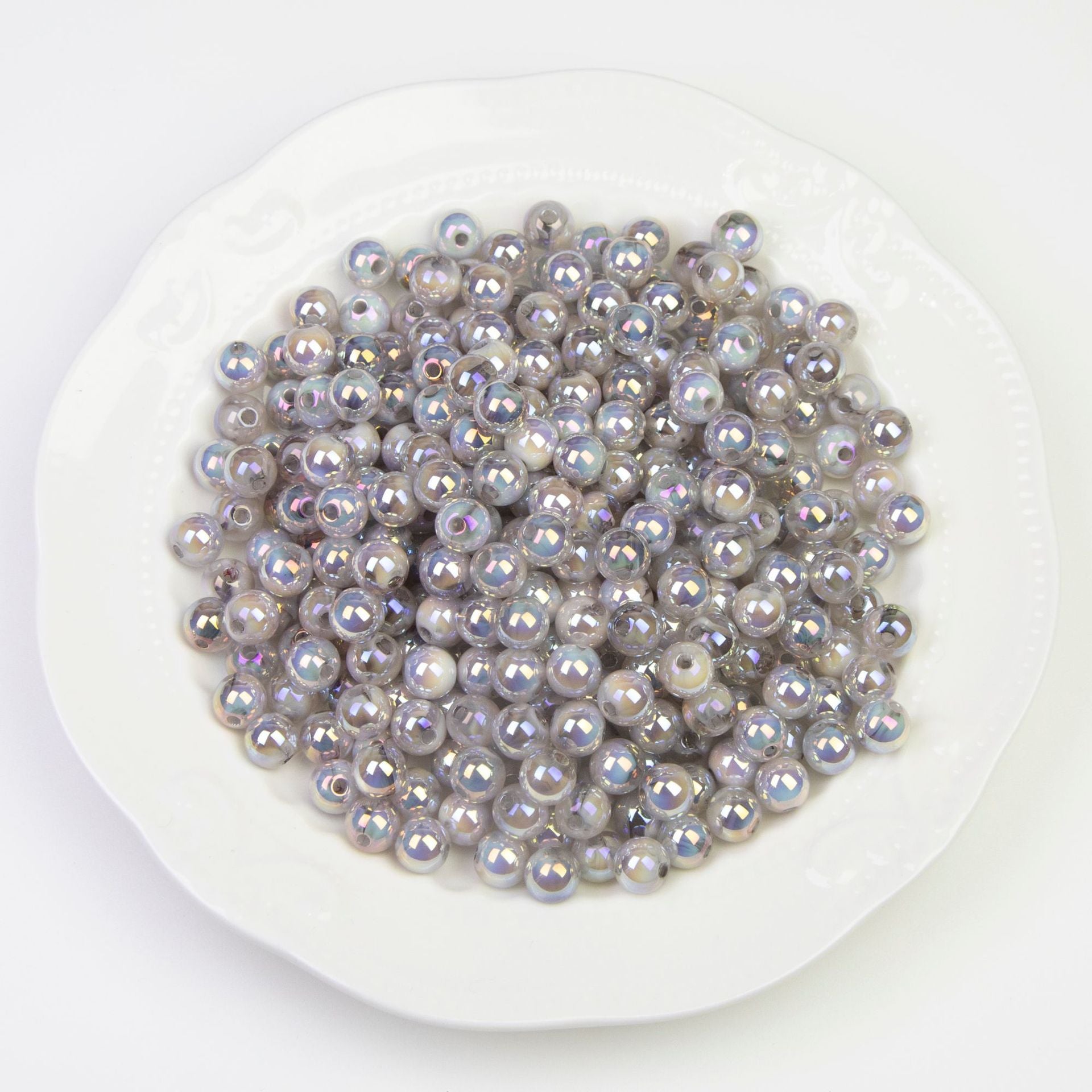 Lengyue Yanlan Electroplated Acrylic Beads Loose Beads for Handicrafts diy Bracelet, phone chain, and jewelry materials Secondary image