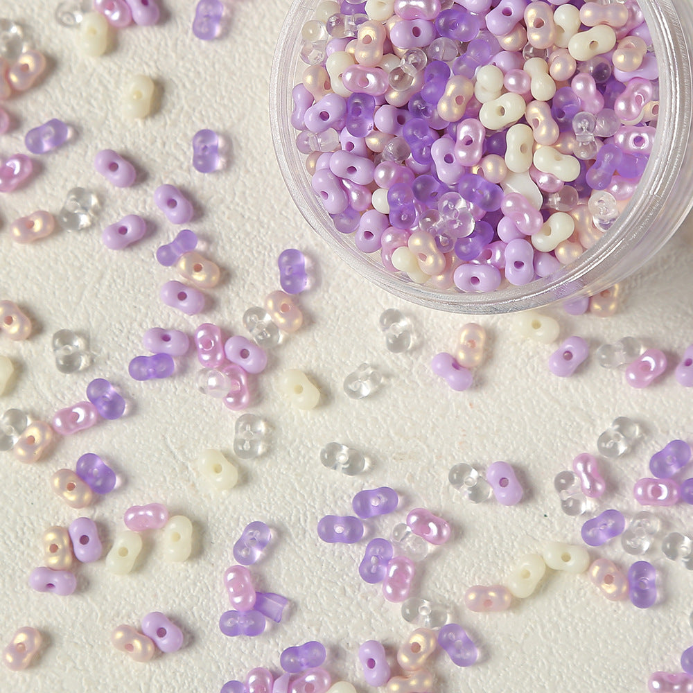 Transparent Colorful Peanut-Shaped Acrylic Beads diy Handmade Bracelet Necklace Beaded Material Jewelry Accessories Secondary image