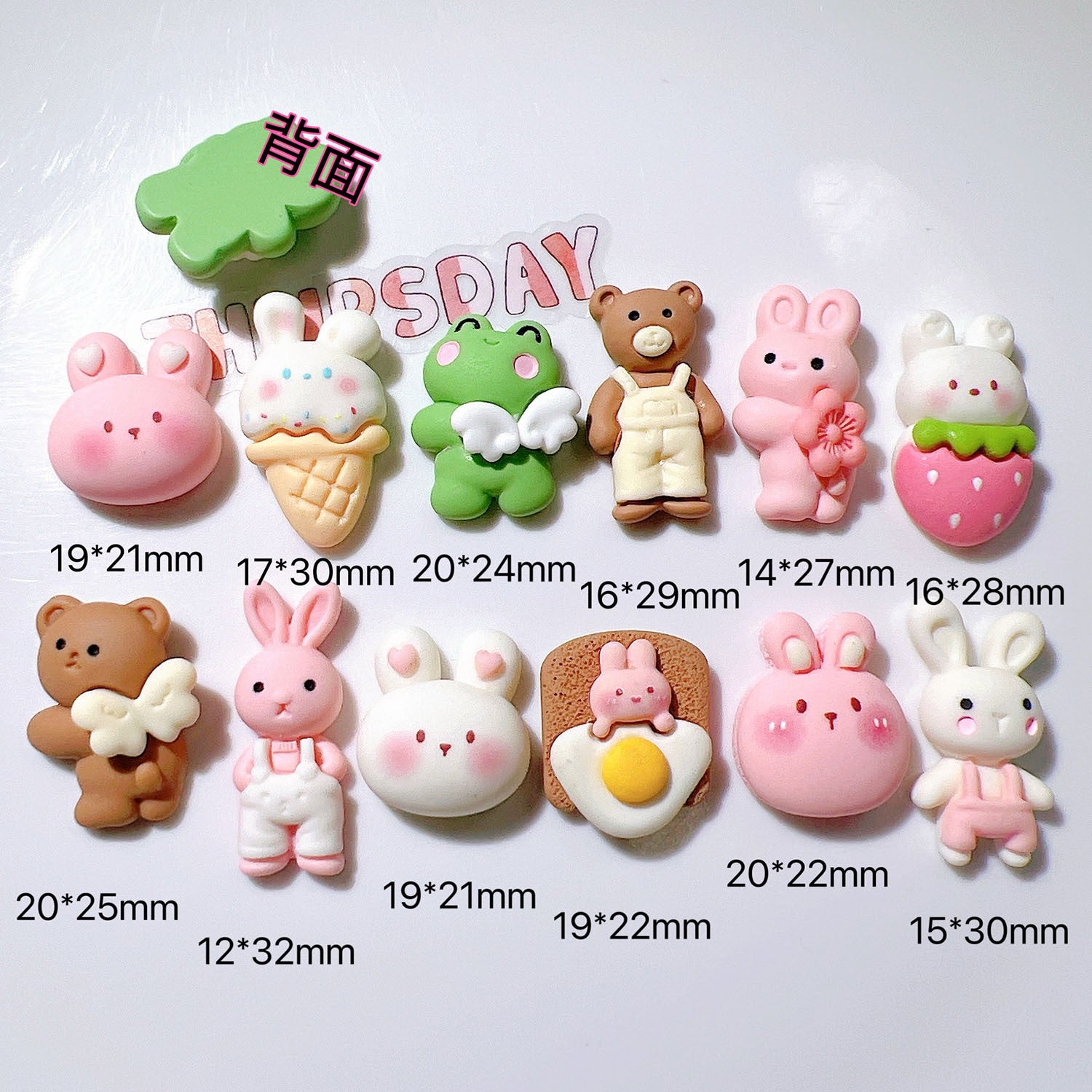 Resin diy Accessory Phone Case diy Accessories, handmade materials, shoe buckles, wings, girl, frog Secondary image