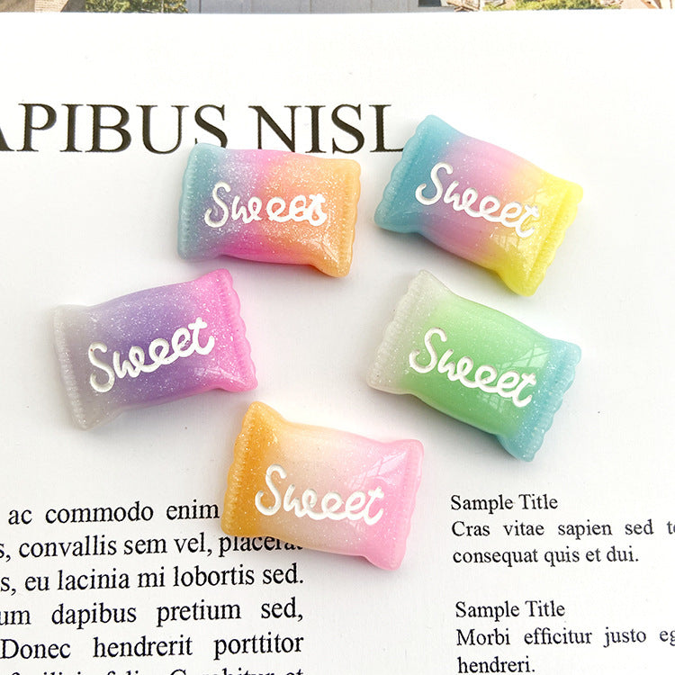 Childlike Sweet Candy DIY Hairpin Accessories, Cream Glue Decorations, Resin Accessories Secondary image