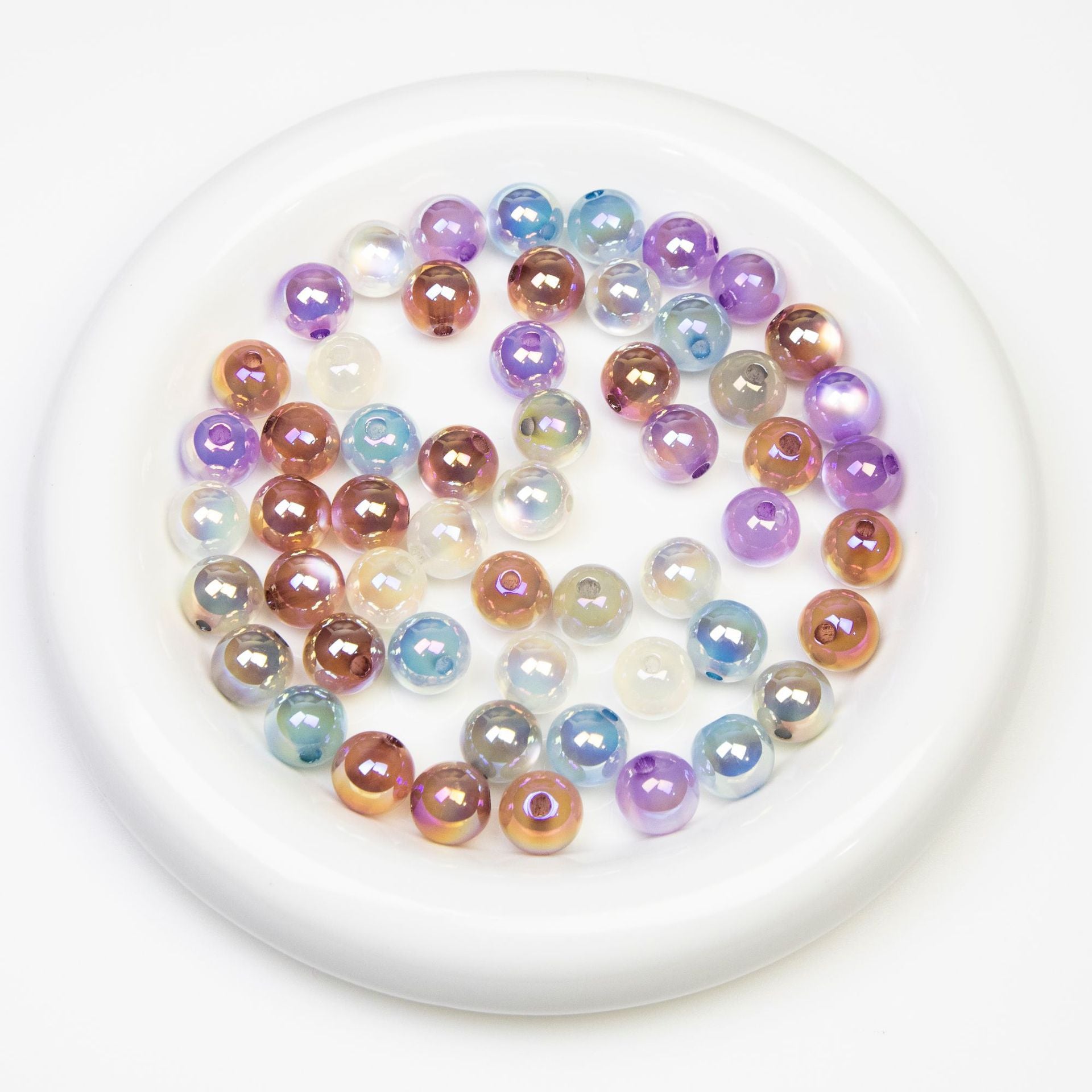 Eco-friendly resin electroplated colorful loose beads for handmade crafts diy Bracelet and car pendant accessories Secondary image