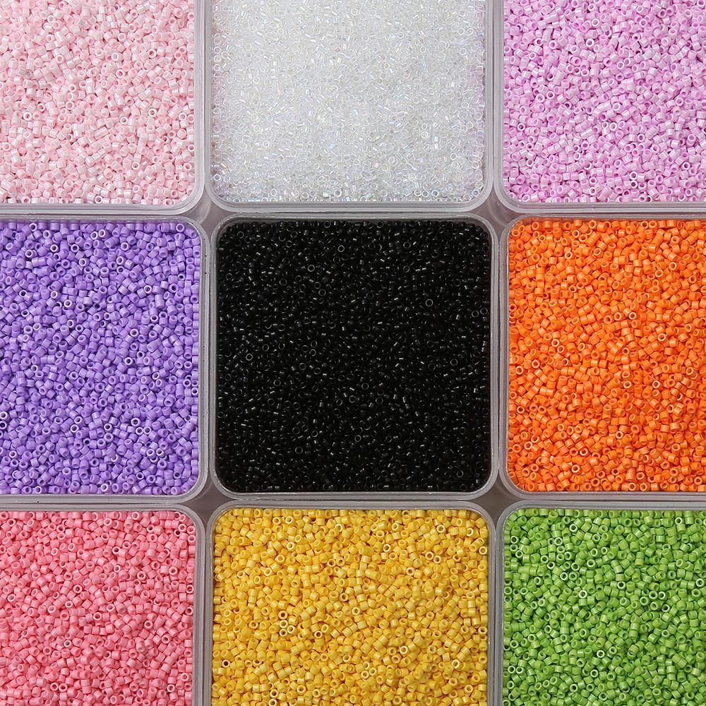 2mm Antique Round Tube High-Quality Iridescent Beads diy Handmade beaded bracelet and necklace jewelry accessories materials Secondary image