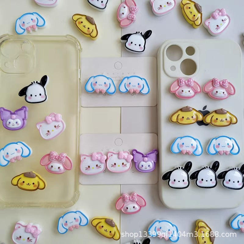 Glossy Sanrio Resin Jewelry Accessories Handmade DIY Cream Phone Case Hairpin Rope Keychain Materials Secondary image