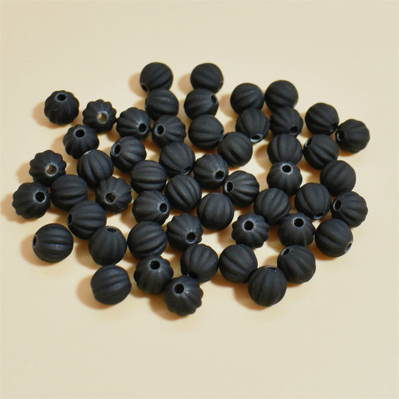 8mm Pumpkin beads, mixed color irregular beads, soft clay beads, acrylic beads DIY Loose bead bracelet pendant accessories Secondary image