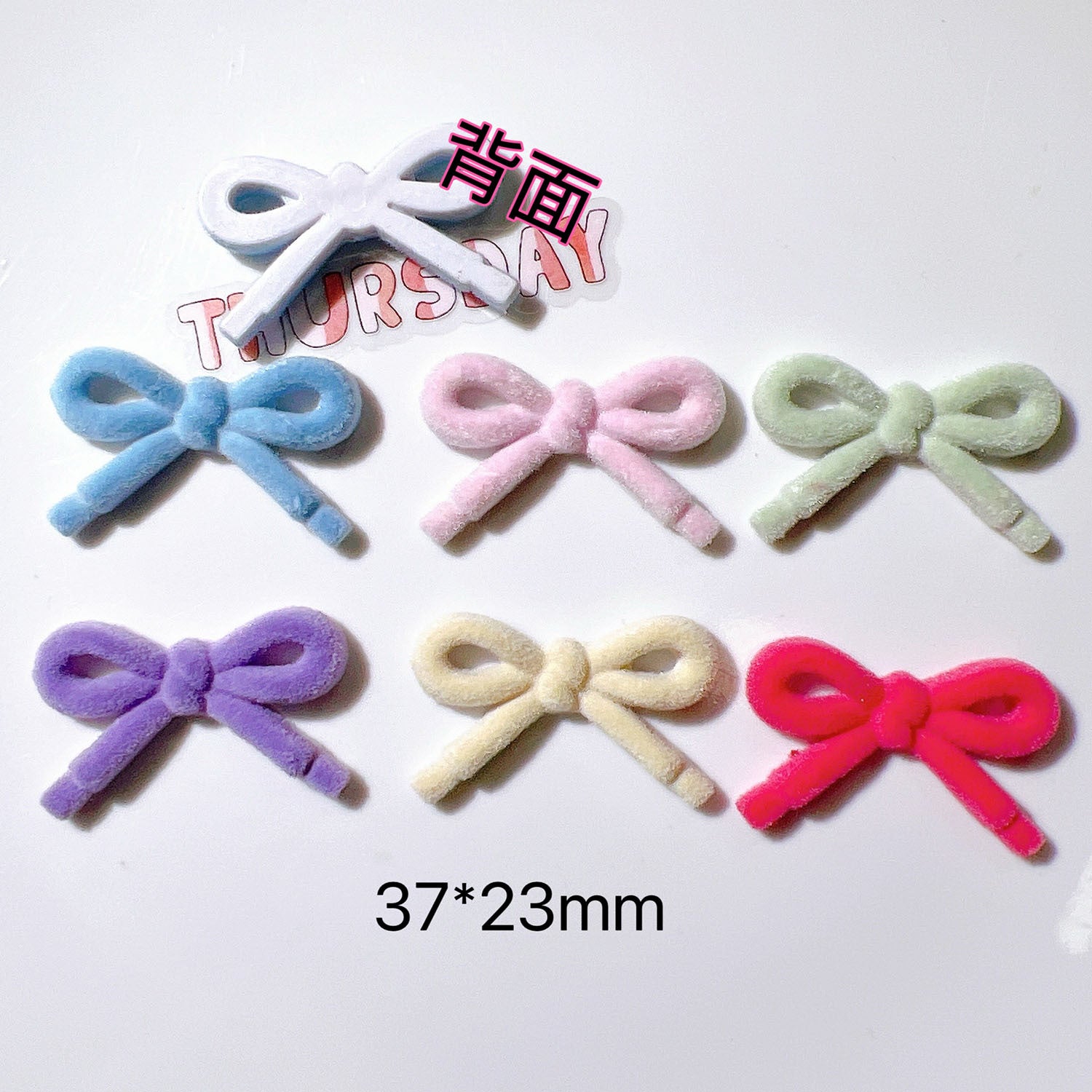 Acrylic Accessories diy Accessories, craft materials, water cup, cream glue, hair accessory, macaron, velvet bow Secondary image