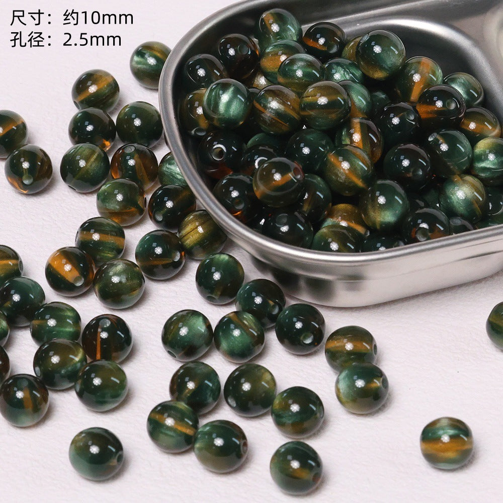 New Dreamy Jelly Color Imitation Cat Eye Beaded Bag Pendant Clothing Accessory diy Handmade Secondary image