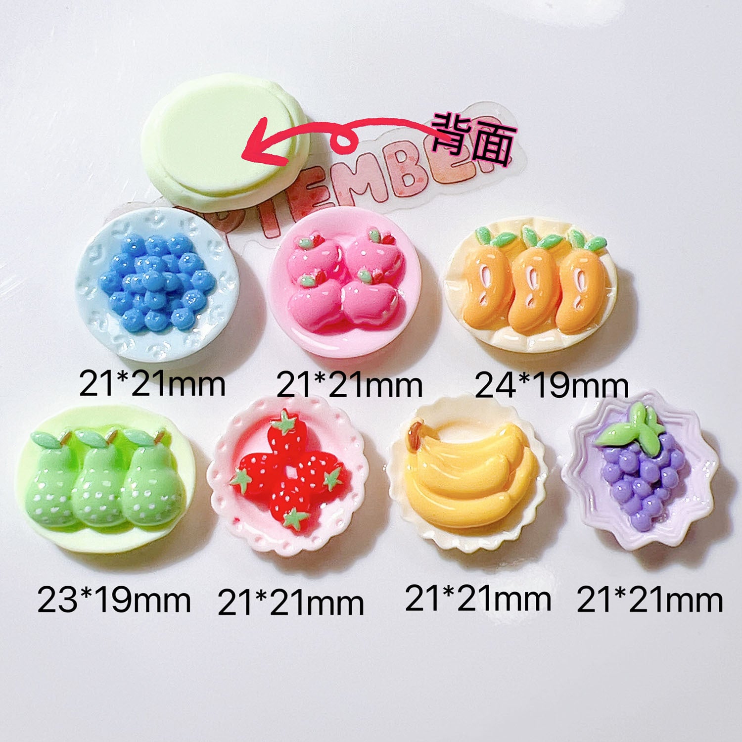 diy Jewelry handmade materials, shoe decorations, accessories, hat patches, headwear, miniature food, fruit plates Secondary image