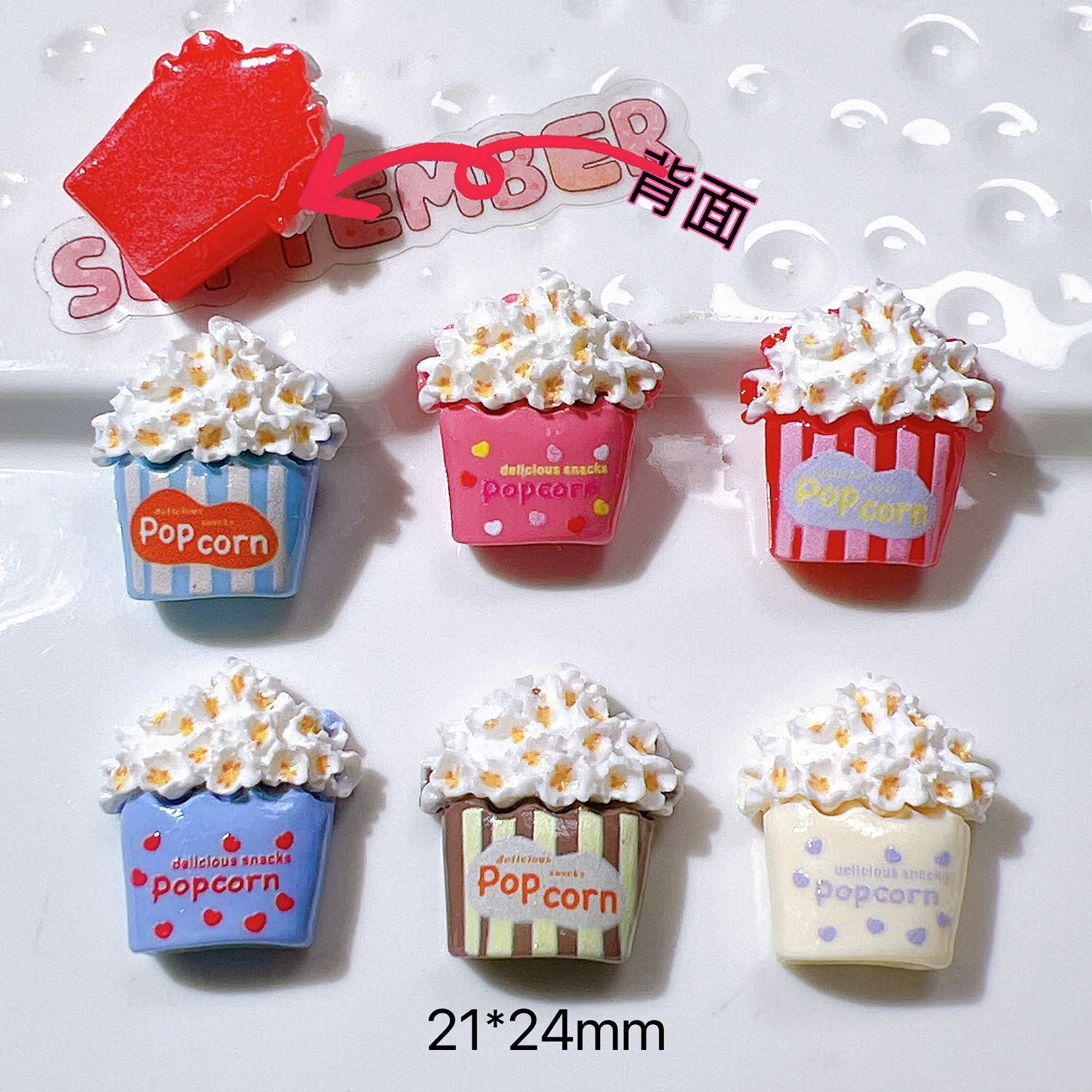 diy Craft materials, shoe decorations, cream glue, accessories, stationery patches, hair clips, food toys, popcorn Secondary image