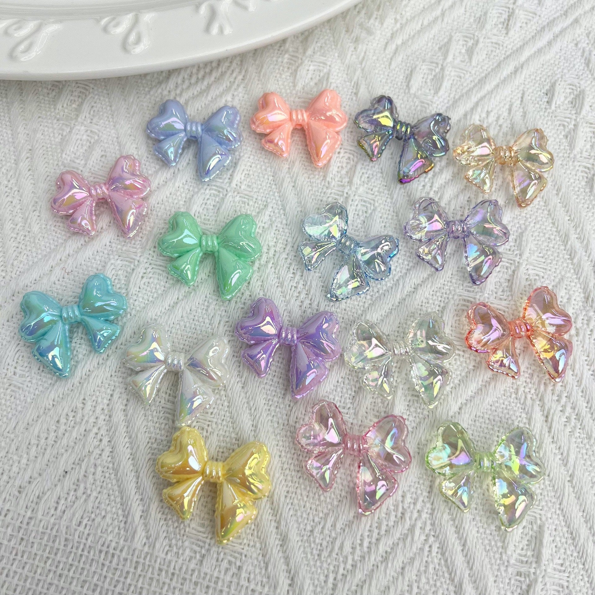 ins Transparent breeze in summer uv Color-coated balloon bow diy Necklaces, bracelets, hairpins, beading materials, and jewelry accessories Secondary image