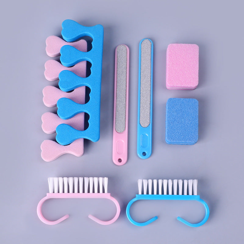 Manicure set, beauty and nail care tool set, nail clippers and foot file, 7-piece set Secondary image