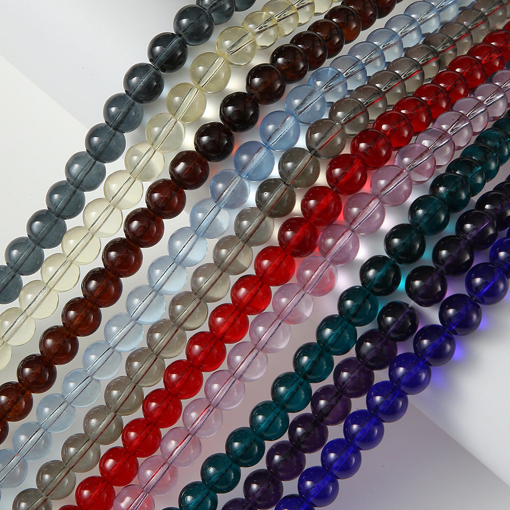 10MM Colorful imitation crystal glass beads Bracelets, beaded bracelets, loose beads diy Round beads Secondary image