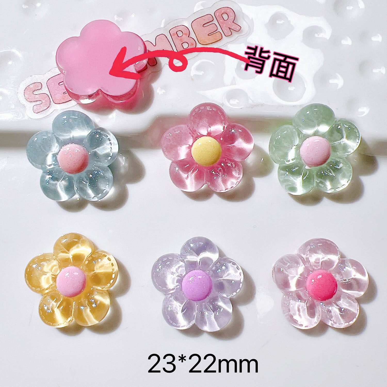 diy Accessories, handmade materials, shoe decorations, water cups, cream glue, children's hair accessories, pearlescent line flowers Secondary image