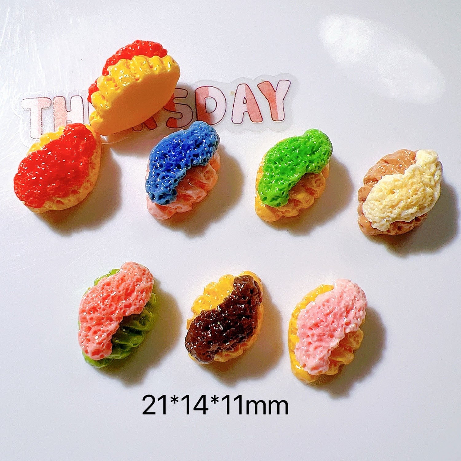 DIY Children's headwear patches, hole shoe charms, base materials, straw covers, toy food, cream bread Secondary image