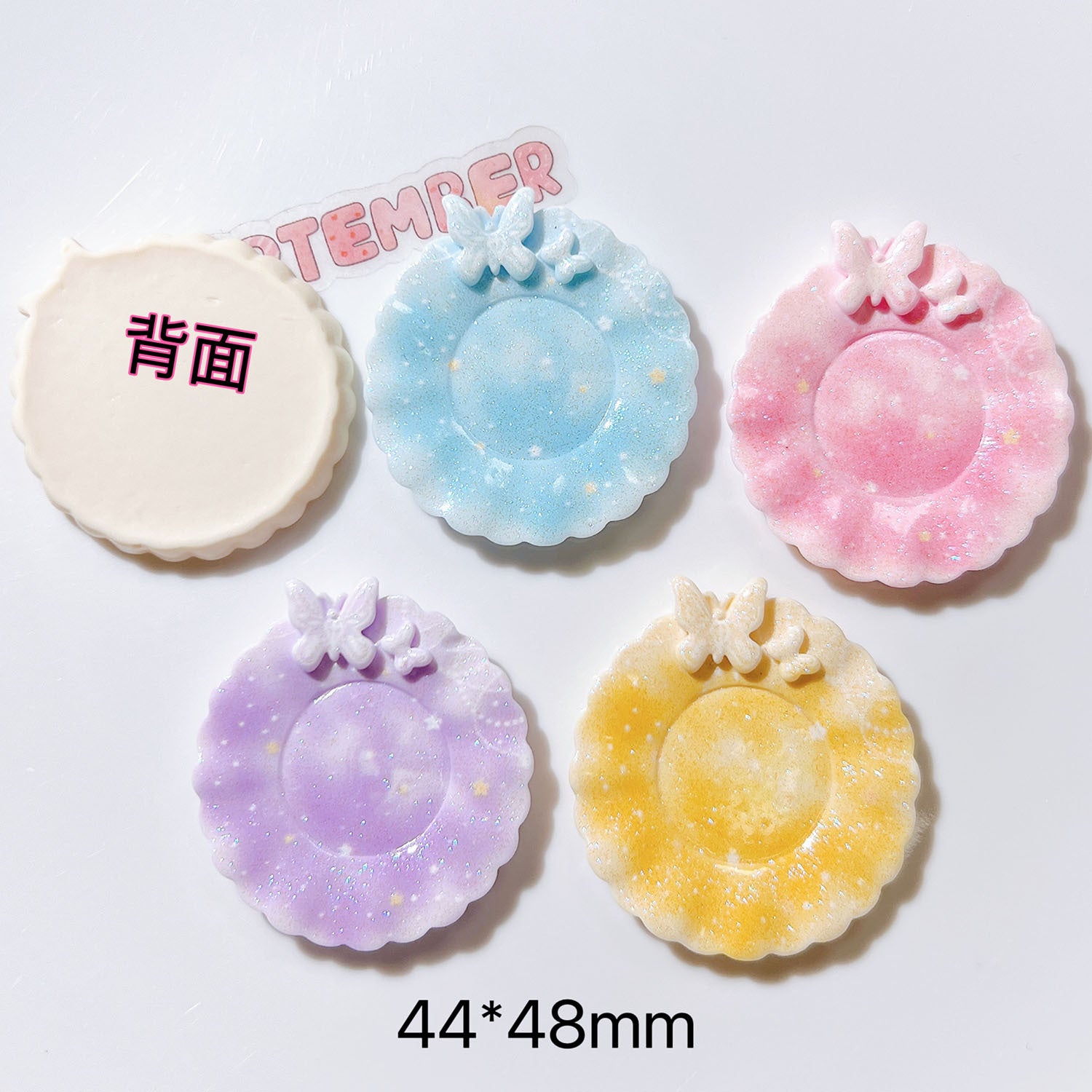 DIY Accessories, phone cases, shoe buckles, water cup stickers, stationery, cream glue, butterfly plates Secondary image